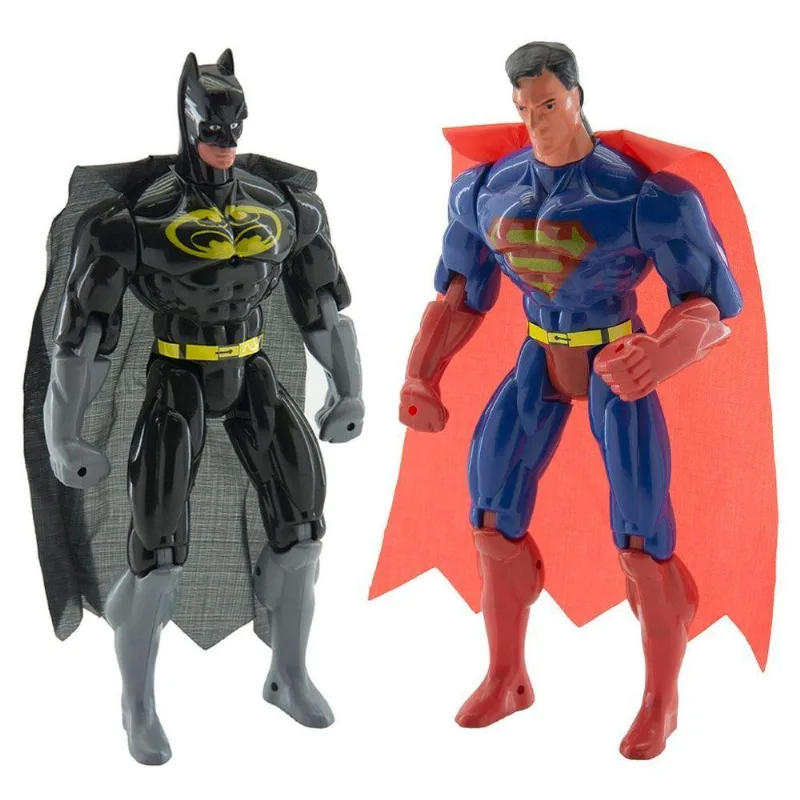 Kit 2 Bonecos Articulados Super Heróis Liga Da Justiça 29 Cm