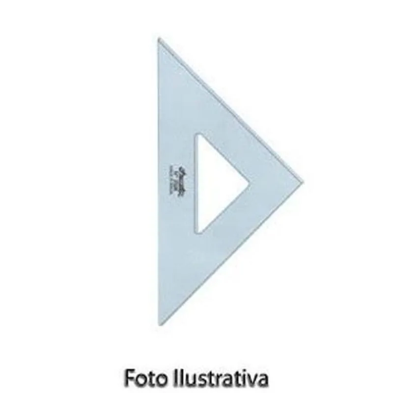 Esquadro Acrilico 37cm 45 Sem Graduacao - 2537