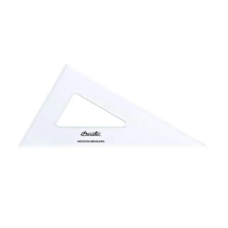 Esquadro Acrílico Trident 60° 37cm Sem Escala 2637