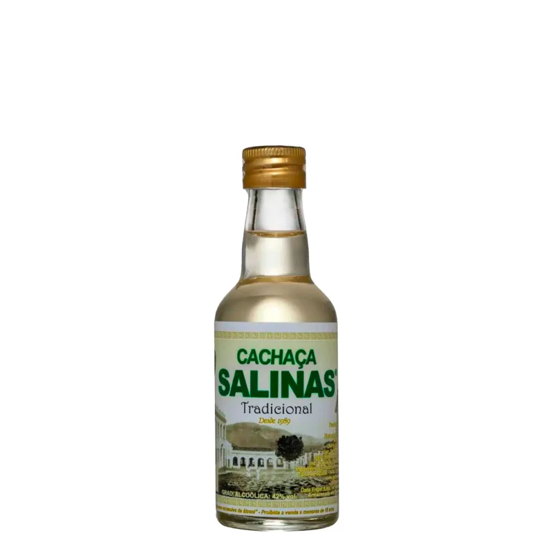 Miniatura Cachaça Salinas Garrafa 50ml - Não Informado - Bebidas