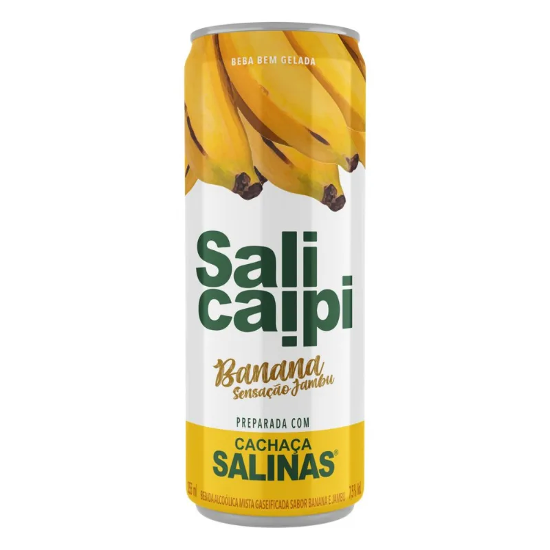 Bebida Mista Salicaipi Banana e Jambu 355ml Lata