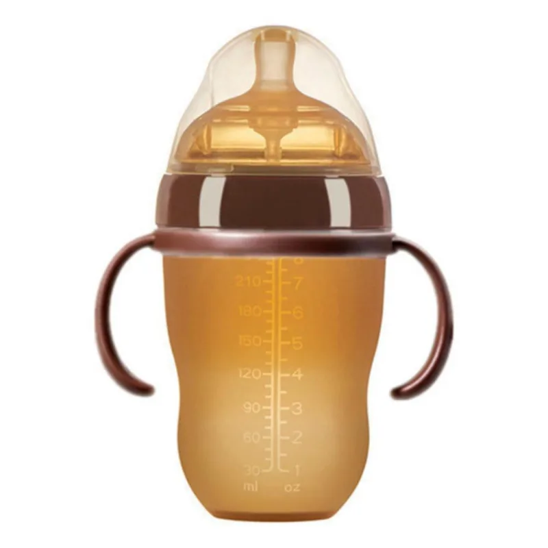 Mamadeira De Silicone Imita Peito Materno Anti Colica 250 Ml