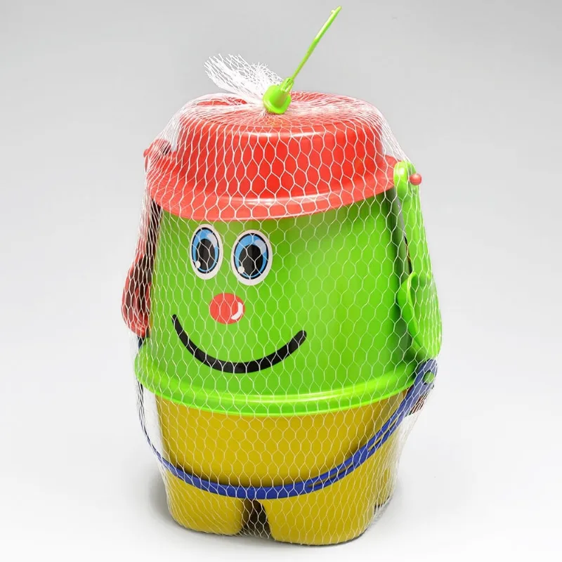 Balde Boneco Colorido Poliplac