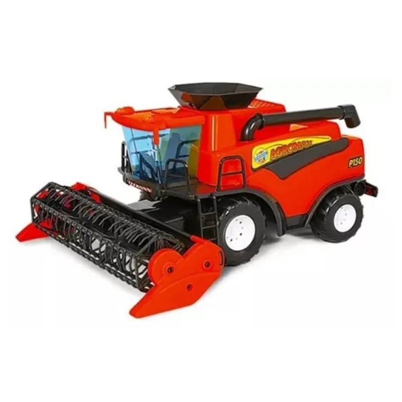 Colheitadeira brinquedo trator vermelho