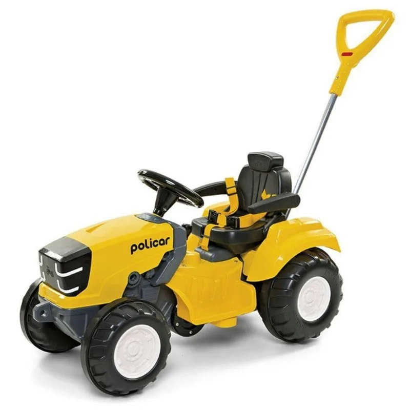 Carrinho Passeio Mini Trator Infantil Empurrador Ou Pedal