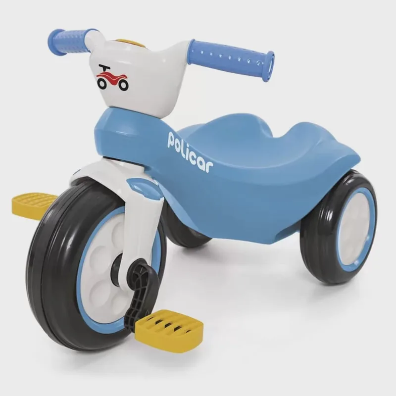 Carrinho De Pedal Policiclo Andador - Poliplac - Azul - POLIPLAC
