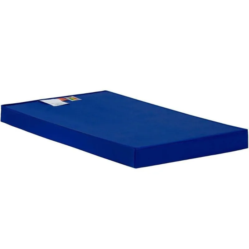 Colchão Solteiro Espuma D23 Hospitalar Impermeável Cristal Napa Azul (88x188x12) - Polar - OUTRAS - Colchões