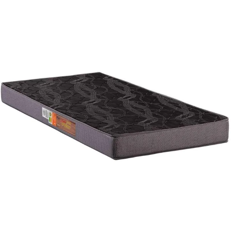 Colchão Solteiro Espuma D20 Pérola Grey (78x188x12) - Polar
