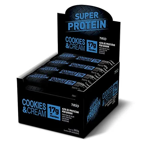 Super Protein Cookies Cream Cx 24un Trio - SUPER PROTEIN