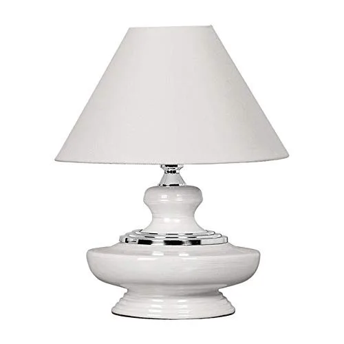 Abajur Disco Luna 1663 Branco Ana Maria - ANA MARIA - Bazar