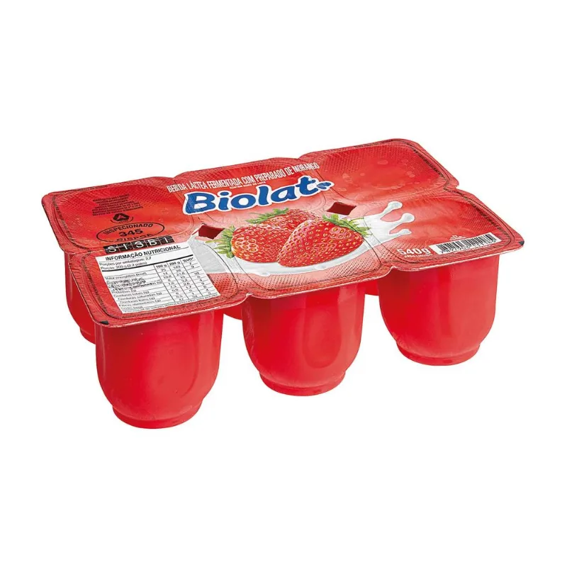 Bebida Láctea de Morango Biolat 540g