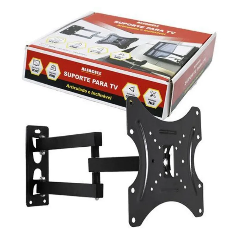 Suporte Tv Articulado Inclinável Universal 14 A 42 Polegadas