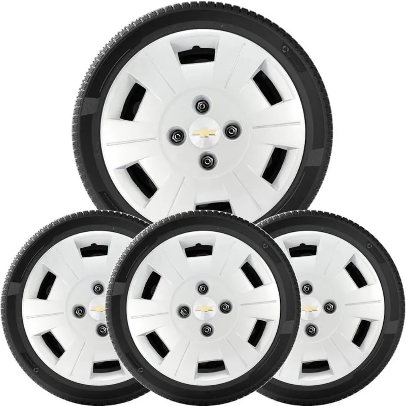 4X Calota Chevrolet Aro 13 Emblema 057Cb