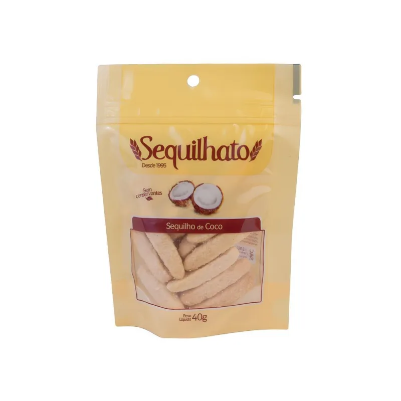 Biscoito de Sequilho Sequilhato Coco 40g - Sequilhato