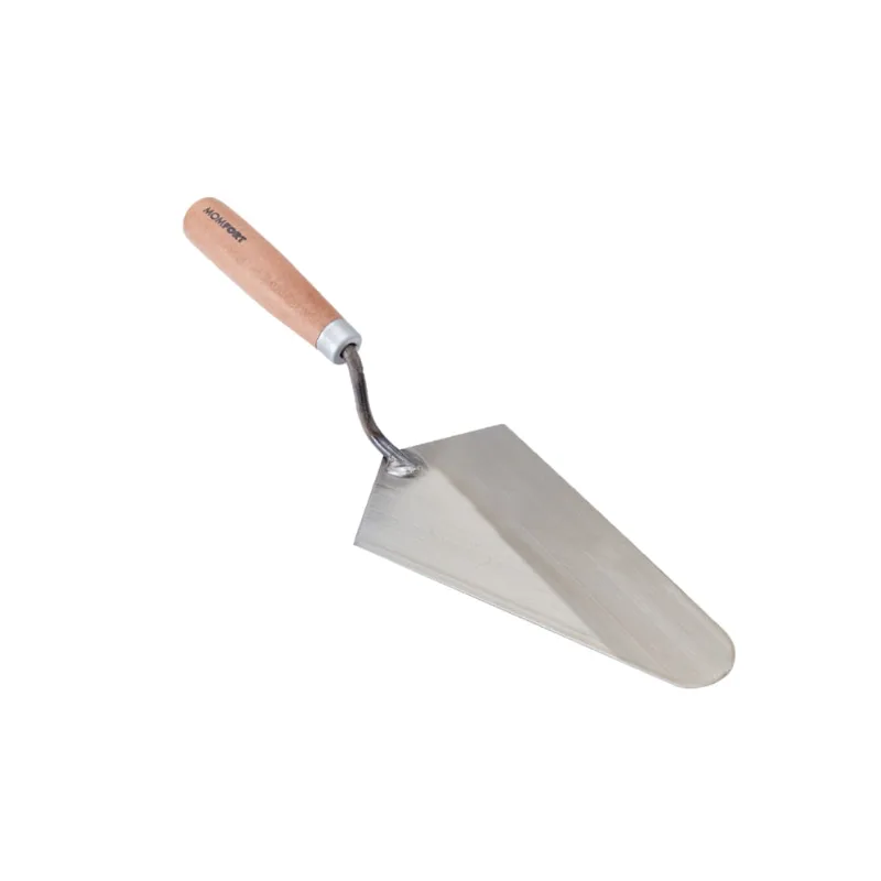 Colher de Pedreiro Canto Reto Cabo Madeira Momfort Colher de Pedreiro 7" Canto Reto Cabo Madeira Momfort