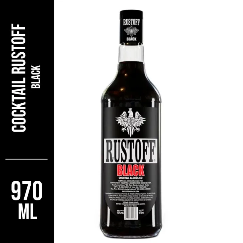 Vodka Rustoff Black 970ml