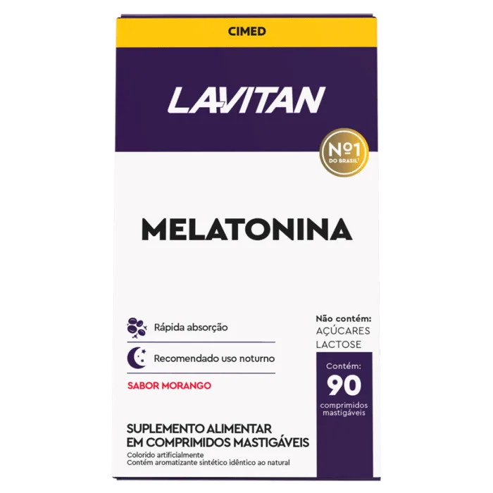 LAVITAN MELATONINA 0,21MG CP PT 90 MOR - Lavitan