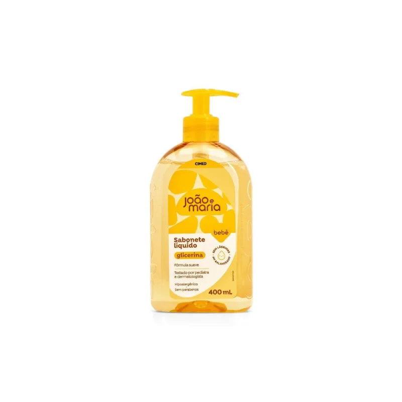 JOAO E MARIA SAB LIQ BABY GLIC FR 400ML - Joao e Maria
