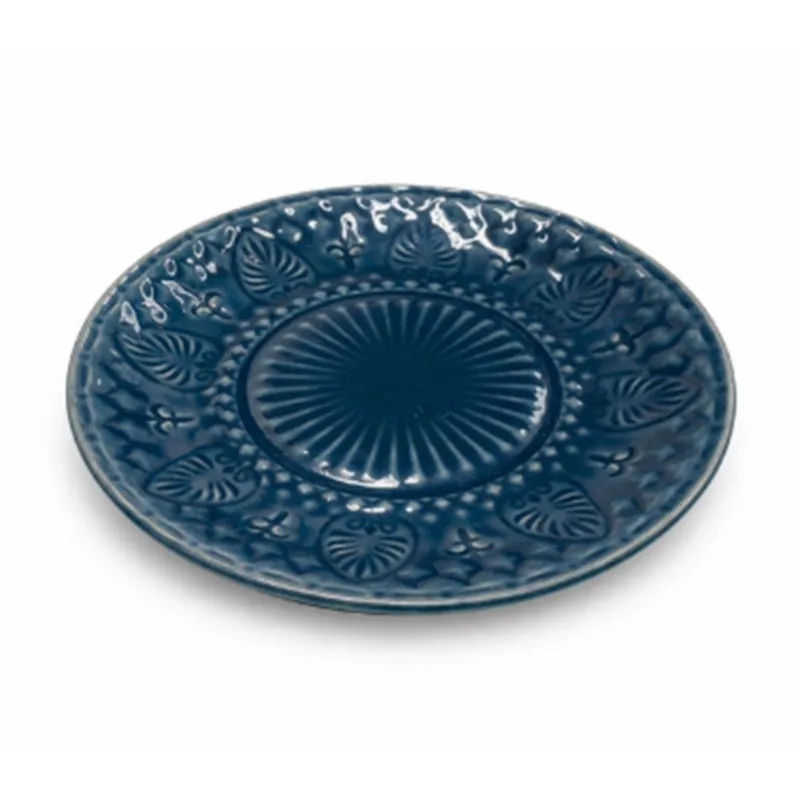 Conjunto De Pratos Para Sobremesa 6 Pecas Scalla Onix Azul (MP)