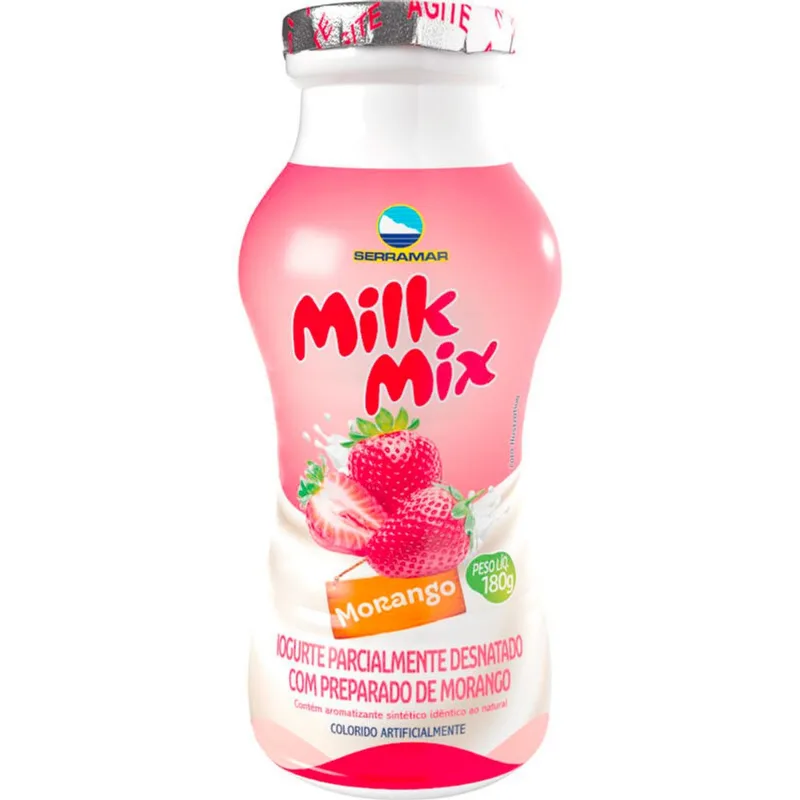 Iogurte Milk Mix Morango 180g