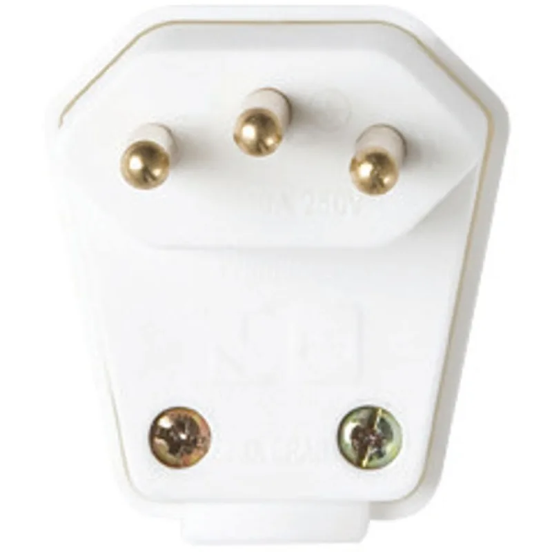 Plugue Macho 90º 2P 20A T Branco Weg - Weg