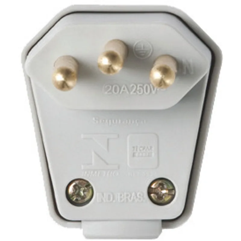 Plugue Macho 90º 2P 20A T Cinza Weg - Weg