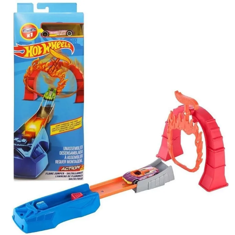 Pista Hot Wheels Salta Fogo Mattel