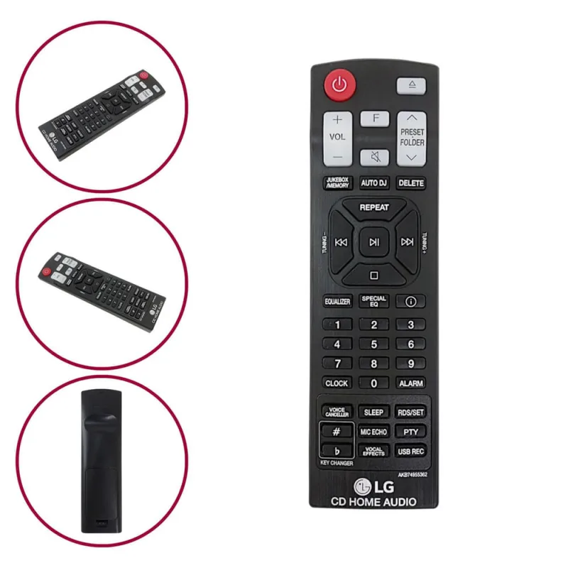 Controle Remoto Lg Mini System (Akb74955362) Cl65/Oj98/Ck99 - LG - áudio E Vídeo