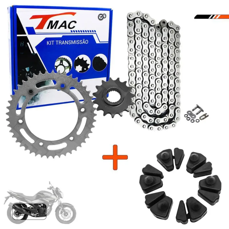 Kit Relação C/Retentor + Bucha Coxim Coroa Fazer 250 05 A 17 - Não Disponível - Automotivo
