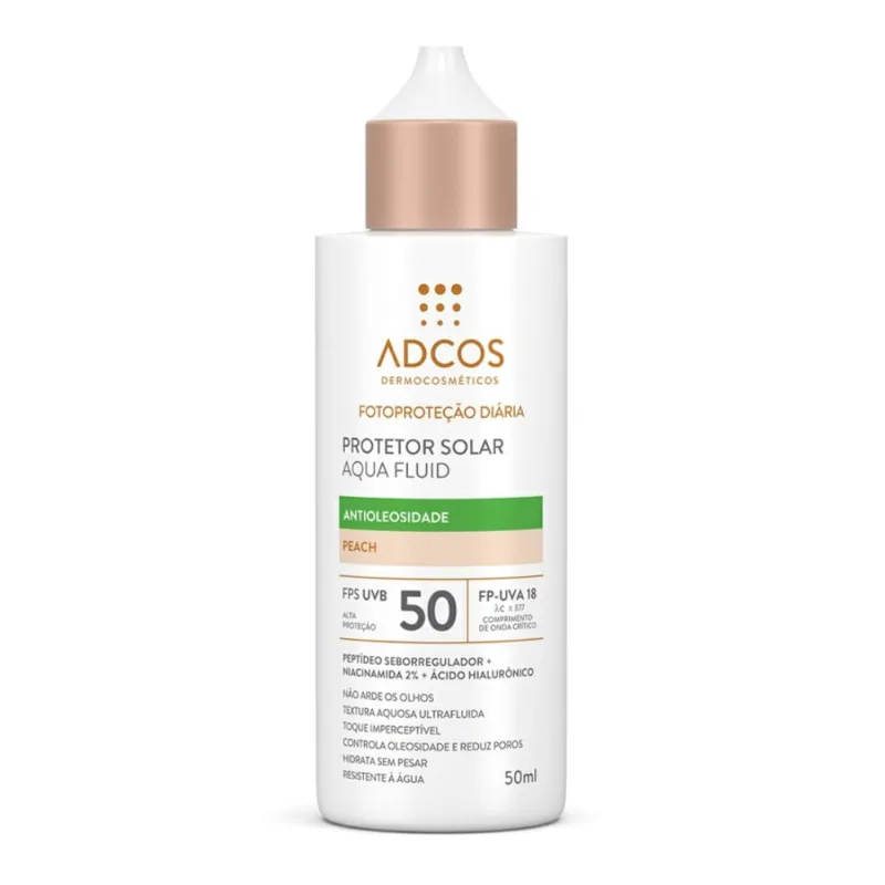 Protetor Solar Aqua Fluid Fps 50 Peach 50ml