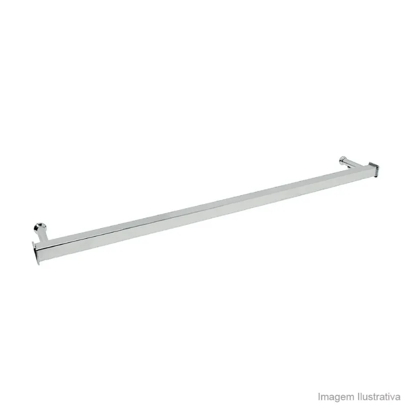 Porta toalha cromado barra 40cm Quadra 286B Luzarte