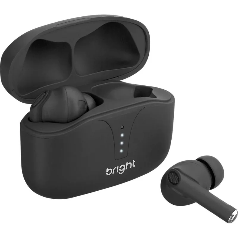 Fone de Ouvido Bluetooth ANC 10M Preto - Bright - áudio