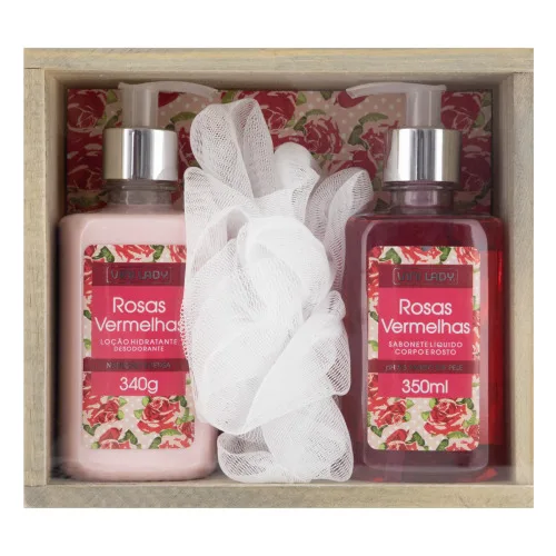 VINI LADY LC HIDR+SABONETE LÍQUIDO ROSA VERMELHA - ROSAS