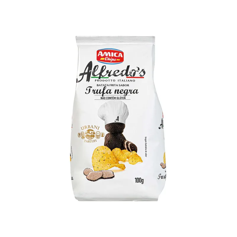 Batata Chips Sabor Trufa Negra Amica Alfredo's 100g - Amica - Mercearia
