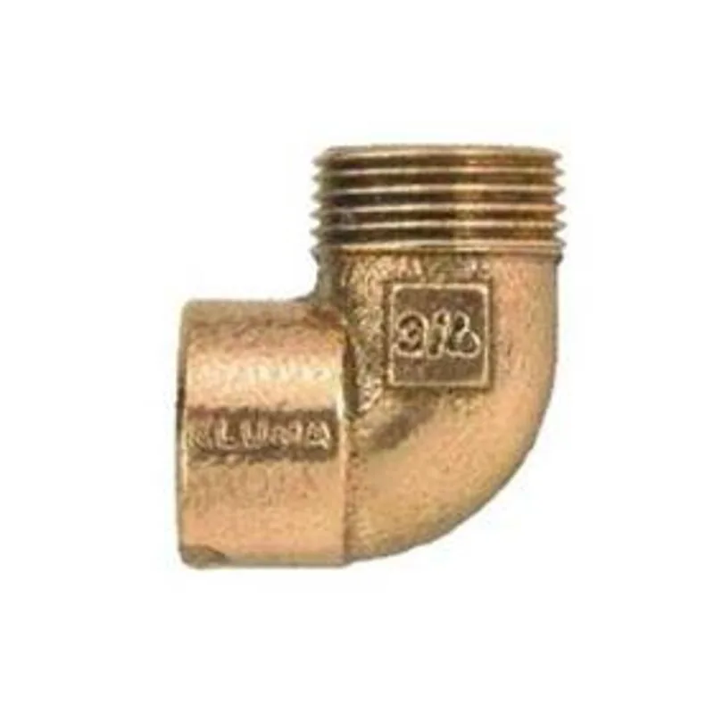 cotovelo rosca macho de cobre 90 707-4 22x3/4""mm sem anel de solda eluma