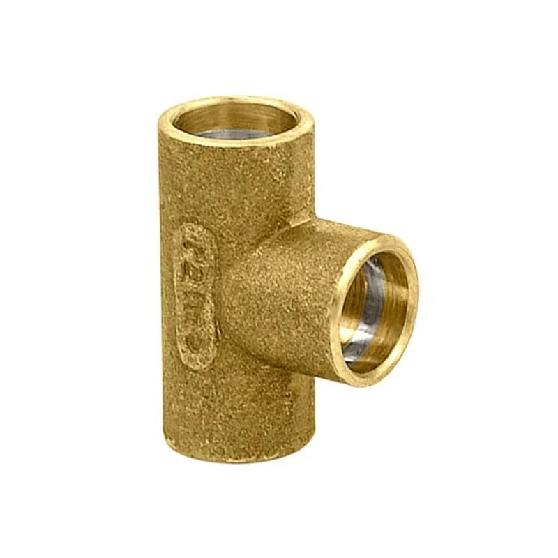te latão soldável 54mm ramo