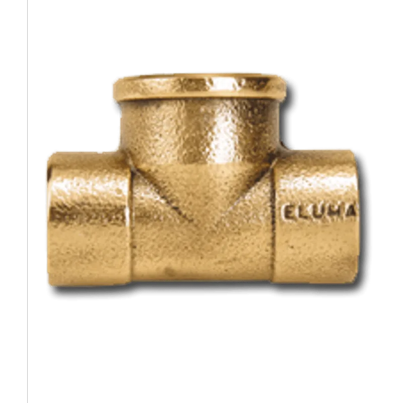 tê central rosca soldável 712 sem anel 22mmx1/2""x22mm eluma