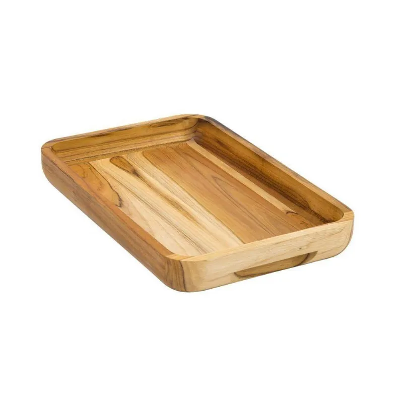 Gamela De Madeira Teca Retangular - Stolf 47,5x5 - STOLF
