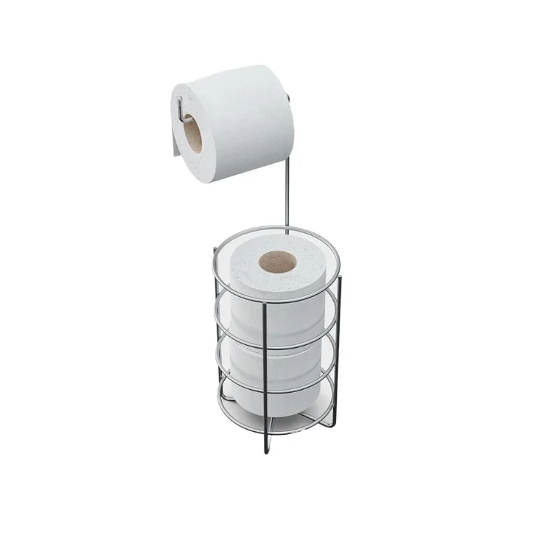 Suporte para papel higiênico aço cromado Stolf 38,5cm