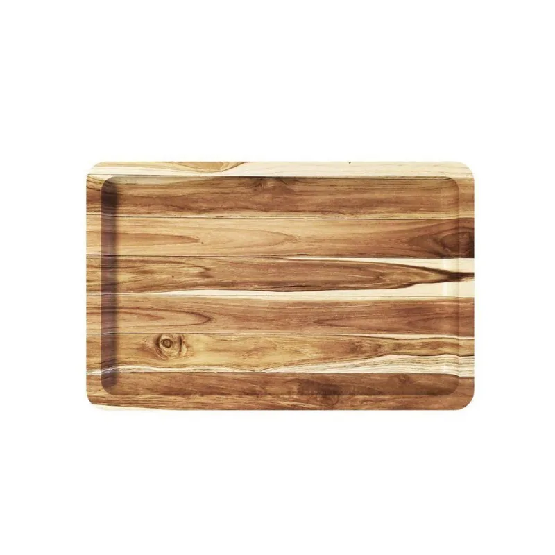 Gamela De Madeira Teca Slim Para Churrasco - Stolf - STOLF