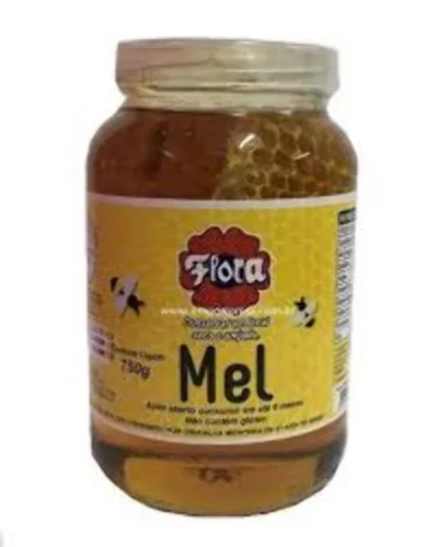 Mel Flora Laranjeira Com Favo 750g - FLORA - Mercearia