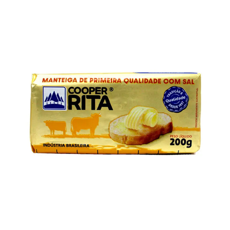 Manteiga Cooperrita c/ Sal Tablete 200g