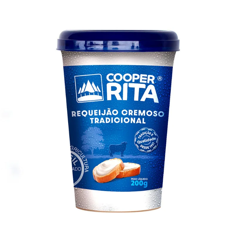 Requeijão Cremoso Cooperrita Copo 200g
