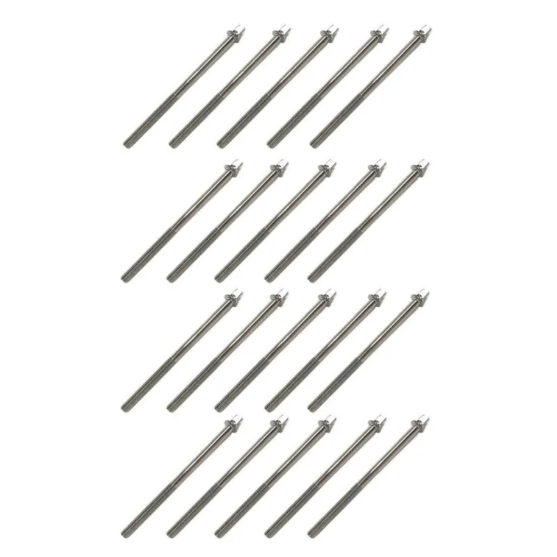 Kit 20 Parafuso Afinação De Bateria 80mm X 5mm 7/32 Spanking