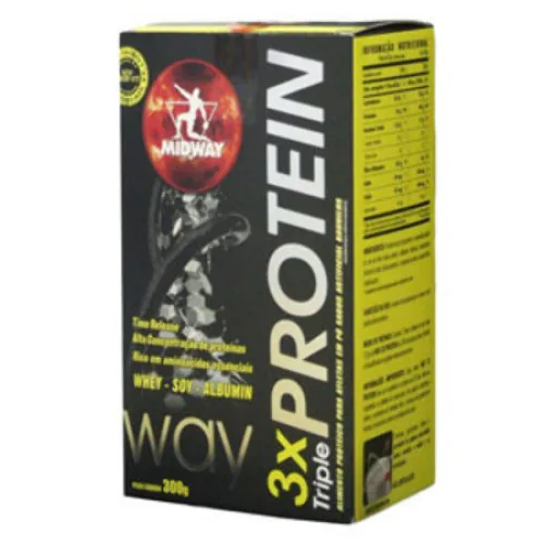 Esportivo Midway Way 3x Protein Caixa Pó 300 Gramas - MIDWAY - Suplementos