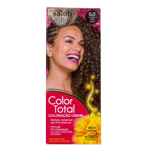 Tintura Permanente Color Total 6.0 Louro Escuro Unit - COLOR TOTAL