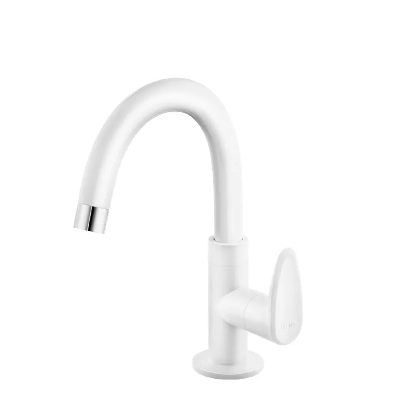 Torneira Para Lavatorio Mesa Bica Movel Alta Allure Viqua Branco - 1170103