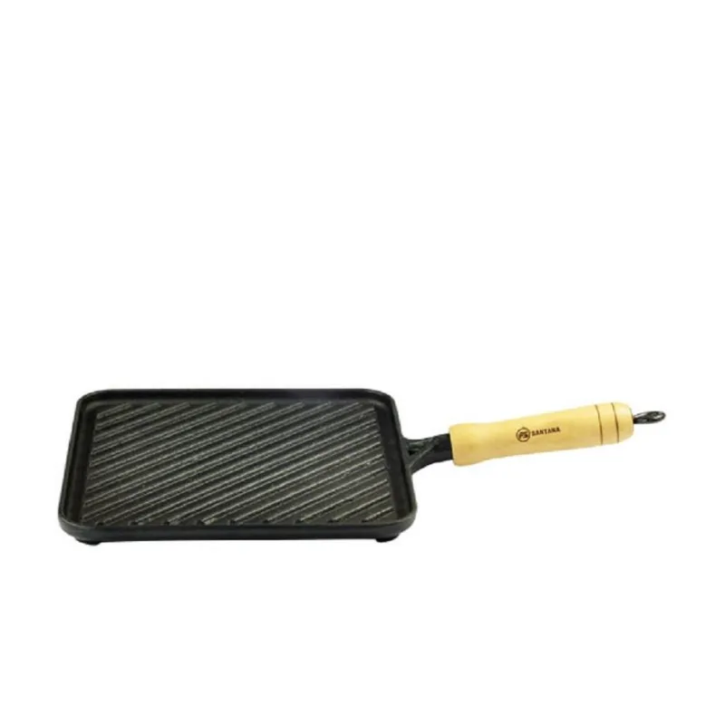 Bifeteira Quadrada Grelhada Com Cabo Santana 22cm