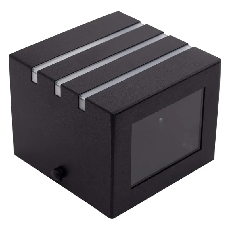 arandela kubo alto suegil preto c/fresta - 516