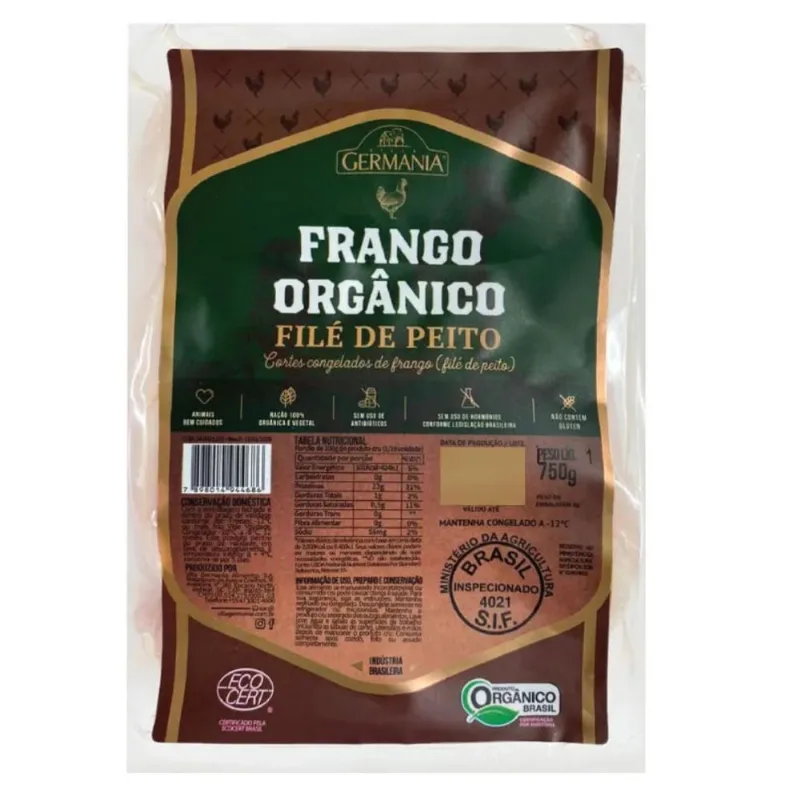 File Peito De Frango Villa Germania 750g Orgânico